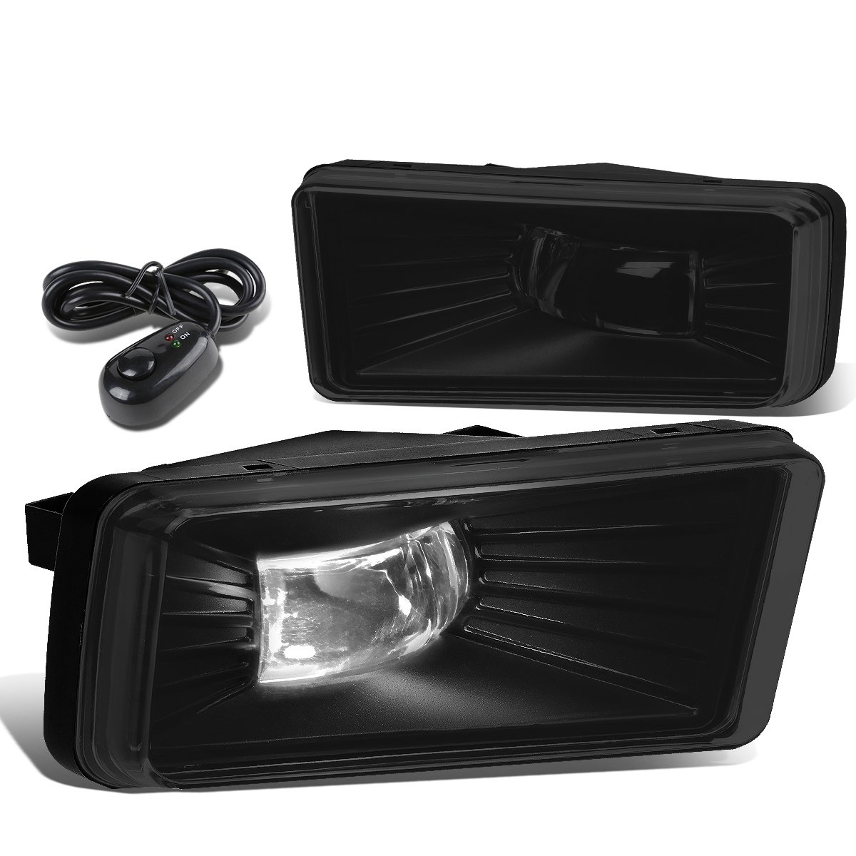 DNA MOTORING FL-ZTL-262-SM LED Fog Light Kit with Switch - Compatible with 2007-2008 Cadillac Escalade, 2007-2013 Chevrolet Avalanche, 2007-2015 Chevy Silverado - Upgrade Your Night Driving Visibility & Style