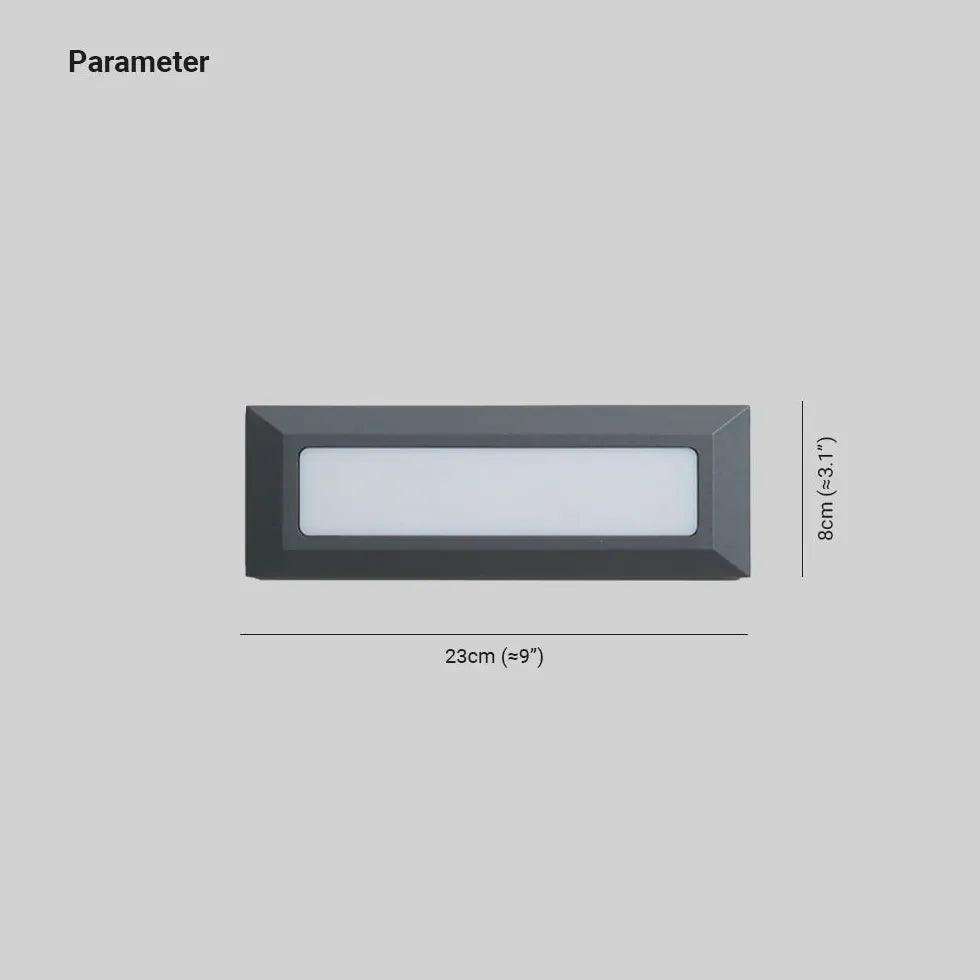 Modern Rectangular Step Brick Lights - Outdoor LED Pathway Lighting for Garden, Stairs, and Walkways - Waterproof & Energy Efficient