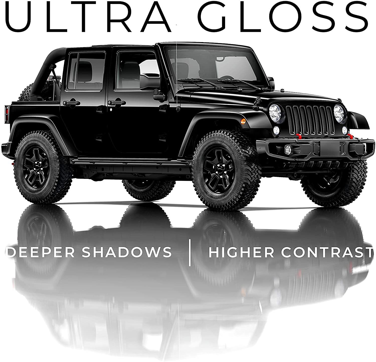 VViViD+ Ultra Gloss Premium Vinyl Car Wrap Film - 14ft x 5ft Gloss Piano Black - DIY Vehicle Customization for Cars, Trucks & Motorcycles