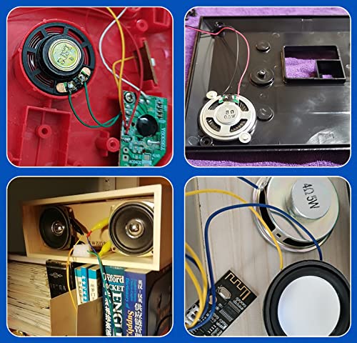 Heyiarbeit 2W 8 Ohm DIY Magnetic Speaker - 36mm Round Replacement Loudspeaker for Audio Projects, Guitar Amps, and Home Theater Systems