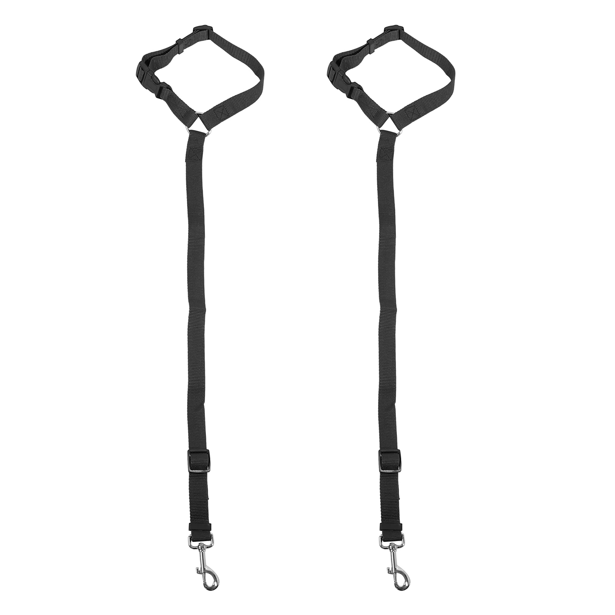 X AUTOHAUX 2-Pack Adjustable Pet Car Seat Belt for Dogs & Cats - Universal Vehicle Headrest Safety Harness - Secure Travel for Small & Medium Pets - Perfect for Road Trips & Vet Visits