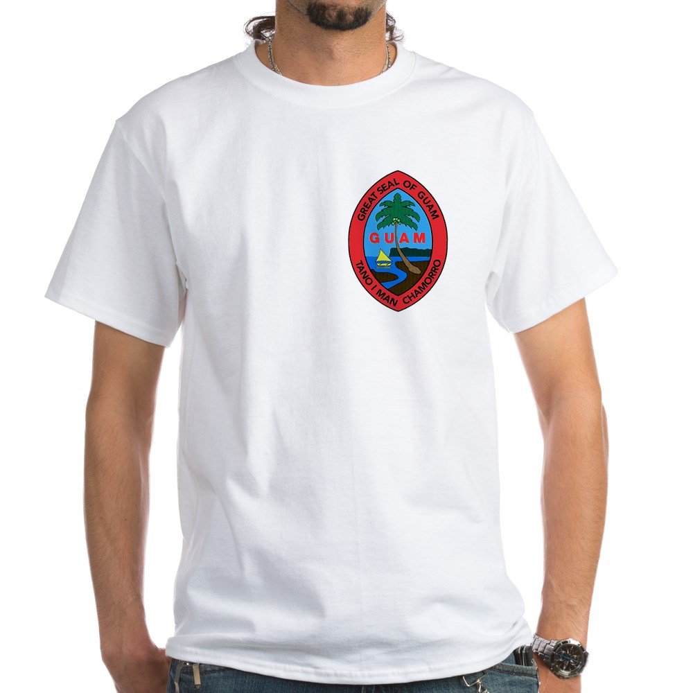Guam T-Shirt - 100% Cotton Comfortable White Tee for Men & Women | Perfect for Travel, Souvenirs & Casual Wear