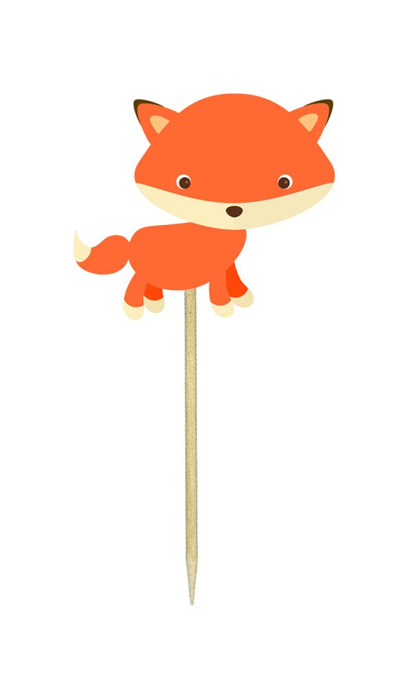 Adorable Baby Fox Cupcake Toppers - Cute Fox-Themed Cake Decorations for Birthday Parties, Baby Showers & Special Events