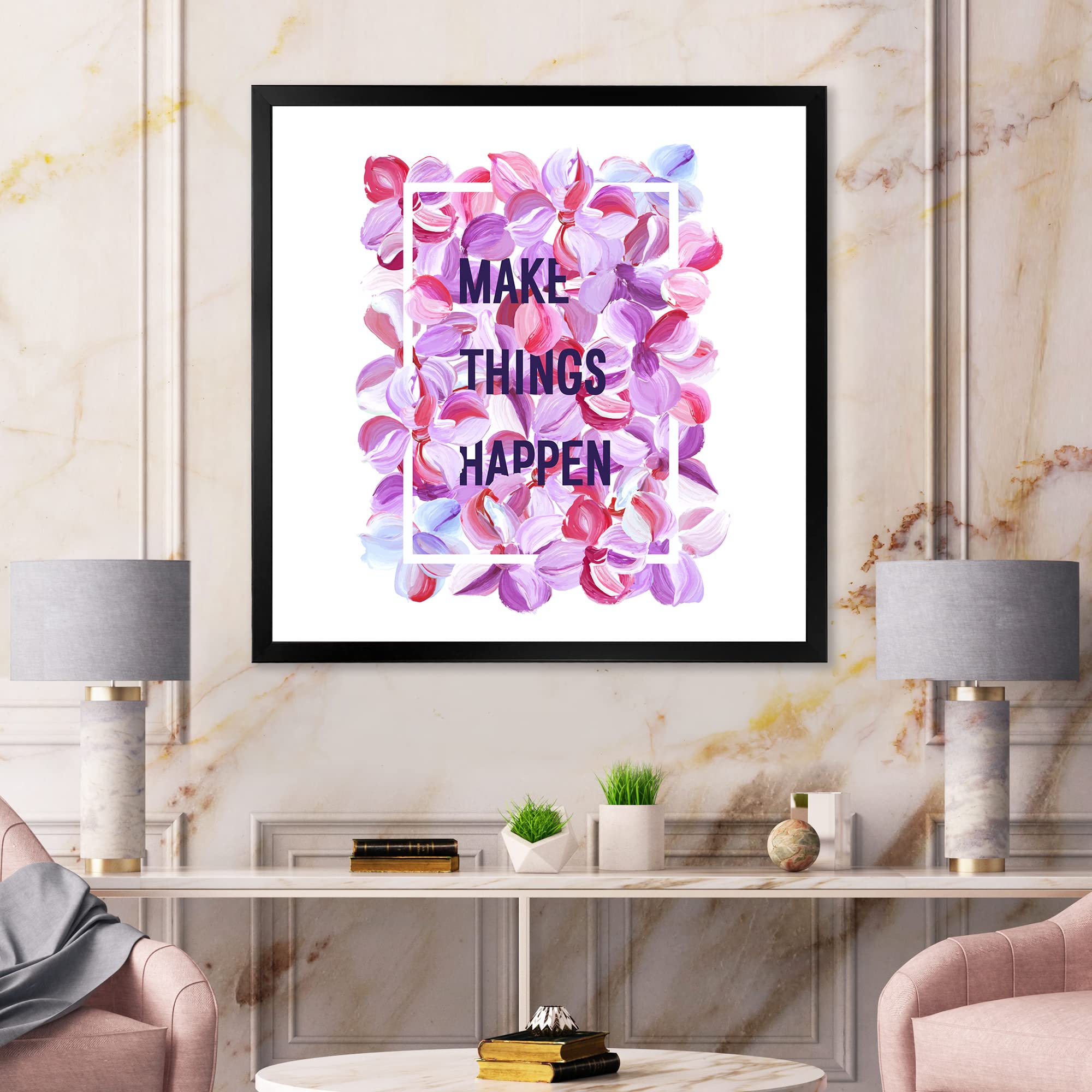 DesignQ Traditional Framed Wall Art - Elegant Home Decor for Living Room, Bedroom & Office | Ready to Hang Canvas Painting for Interior Design