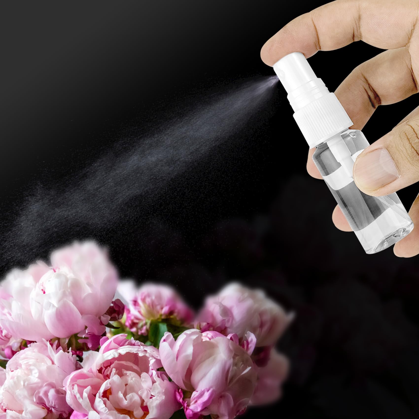 3 Pack 0.7 oz (20ml) Travel Size Fine Mist Spray Bottles - Refillable Empty Bottles for Perfume, Hair Care, Essential Oils & Skincare - Perfect for Travel, Gym & Home Use