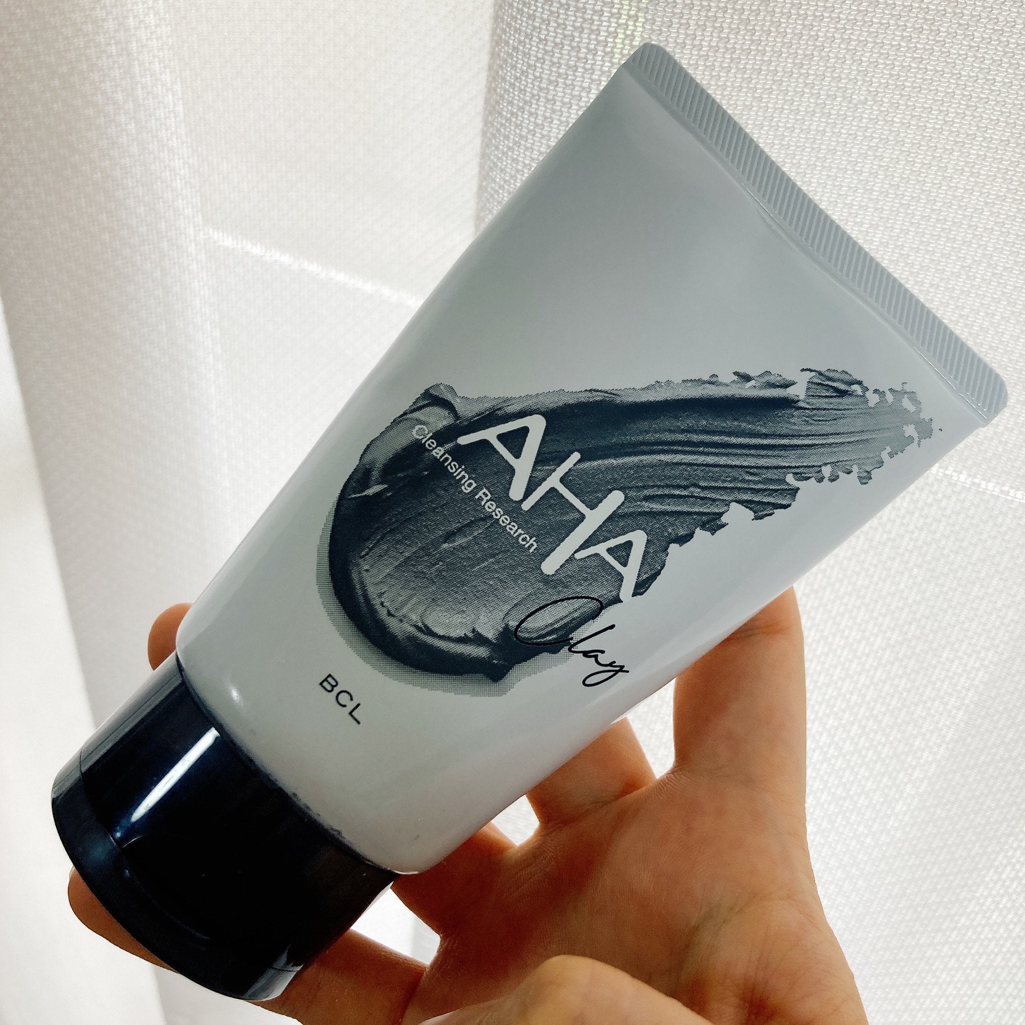 AHA Cleansing Research Black Clay 3-in-1 Facial Cleanser 120g - Deep Pore Cleansing, Exfoliating & Brightening for Acne-Prone Skin | Daily Skincare Routine for Men & Women