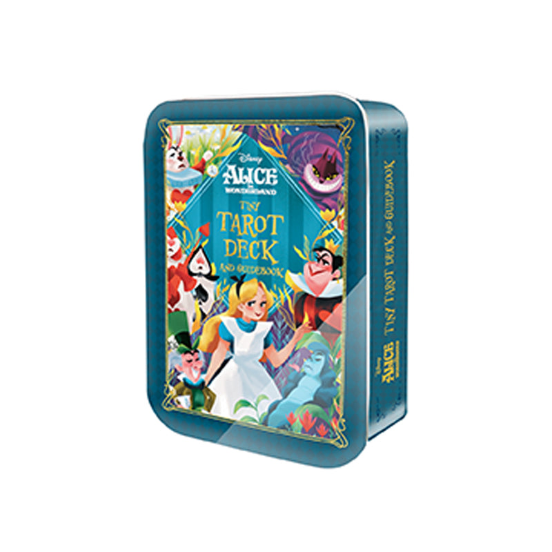 Alice in Wonderland Tiny Tarot Deck with Guidebook - Mini Tarot Cards for Divination, Gift & Travel | Perfect for Beginners, Collectors & Fantasy Lovers