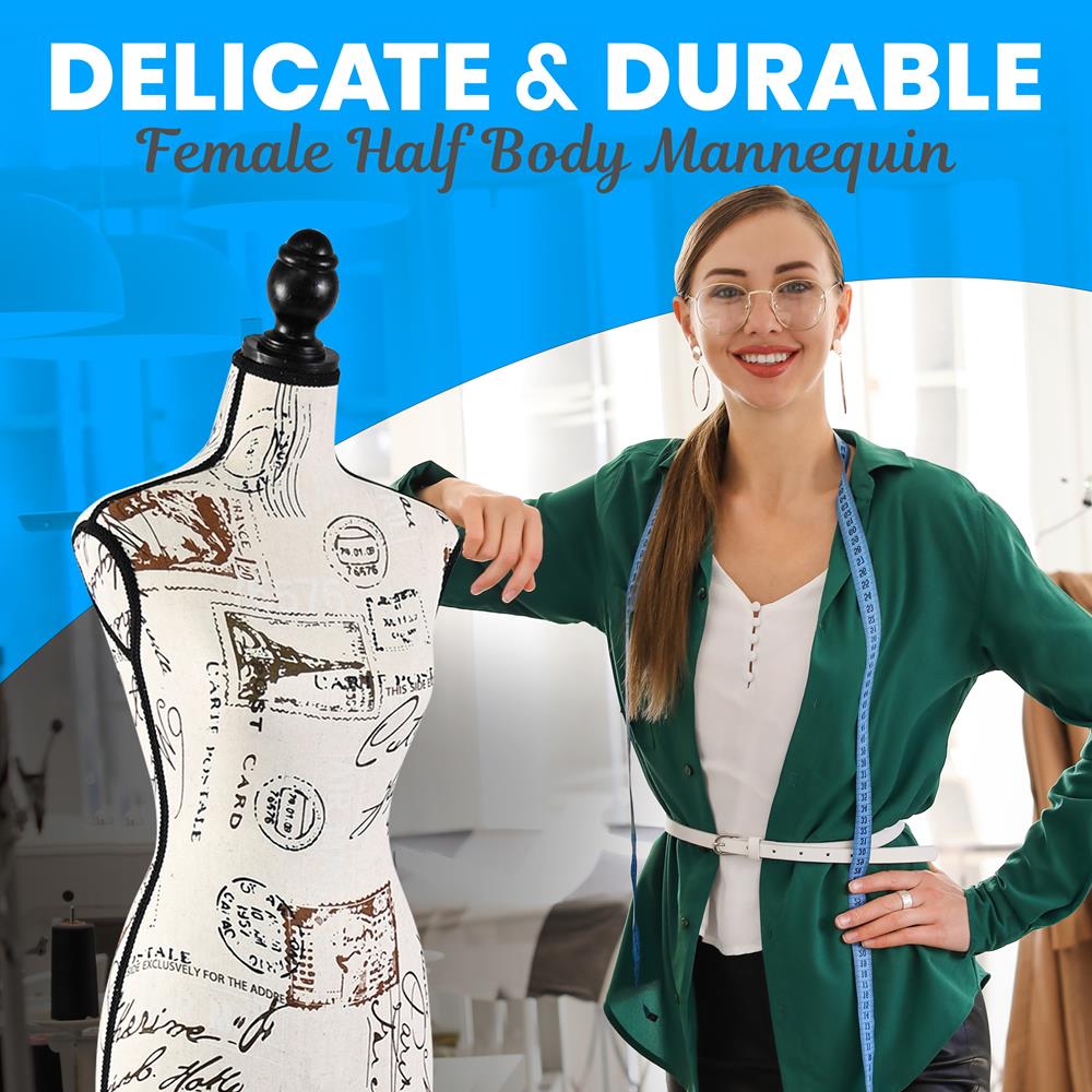 Professional Adjustable Female Dress Form Mannequin for Sewing, Tailoring & Display - Perfect for Fashion Designers, Boutiques & Home Sewing Projects