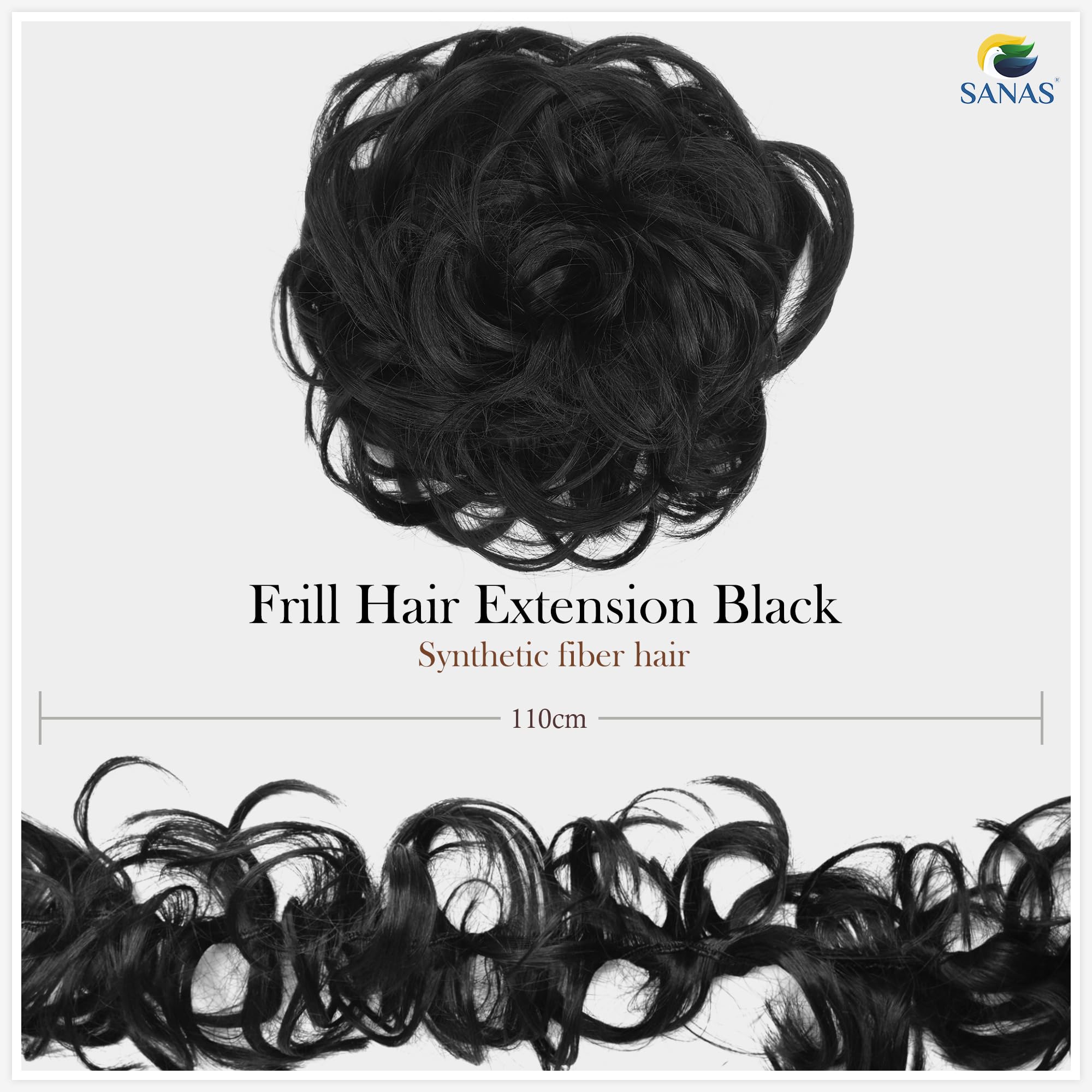 Premium 1-Piece Real Human Hair Extensions for Women - Clip-In Black Hair Extensions for Length & Volume - Perfect for Parties, Weddings & Everyday Styling