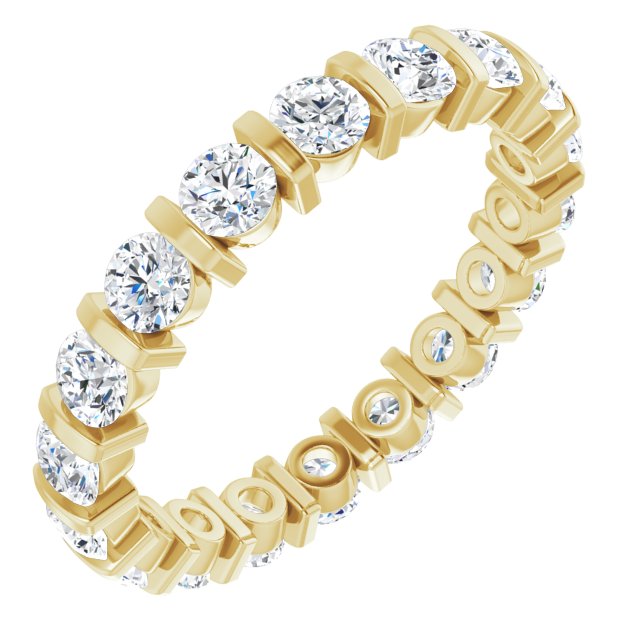 1.80 Carat Round Diamond Eternity Wedding Band - 14K White Gold Classic Stackable Ring for Anniversary, Engagement & Bridal Jewelry Gifts