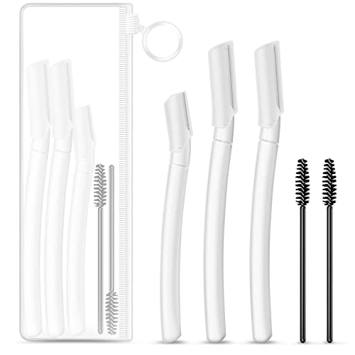 Eyebrow Razor for Women - Facial Hair Removal & Dermaplaning Tool - Exfoliating Peach Fuzz Shaver for Soft Smooth Skin - Perfect for Eyebrow Shaping, Facial Hair Removal & At-Home Skincare Routine