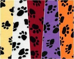Velboa Faux Fur Fabric by The Yard - Soft Purple Paw Print Pattern Material for DIY Blankets, Costumes & Home Decor Projects