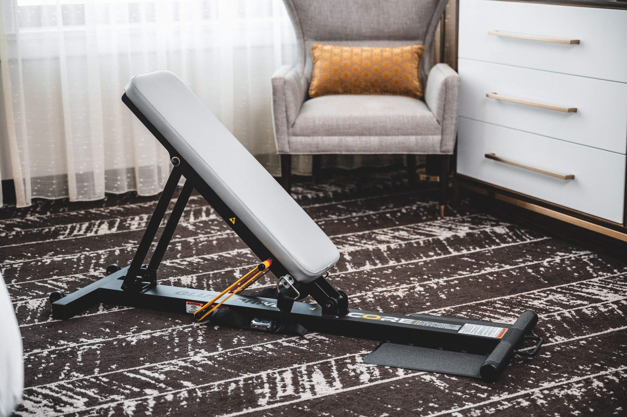 Core Home Fitness Adjustable Glute Drive Plus Workout Bench - Hip Thrust Machine for Glutes & Booty Training - Multi-Use Weightlifting Bench for Home Gym & Strength Training