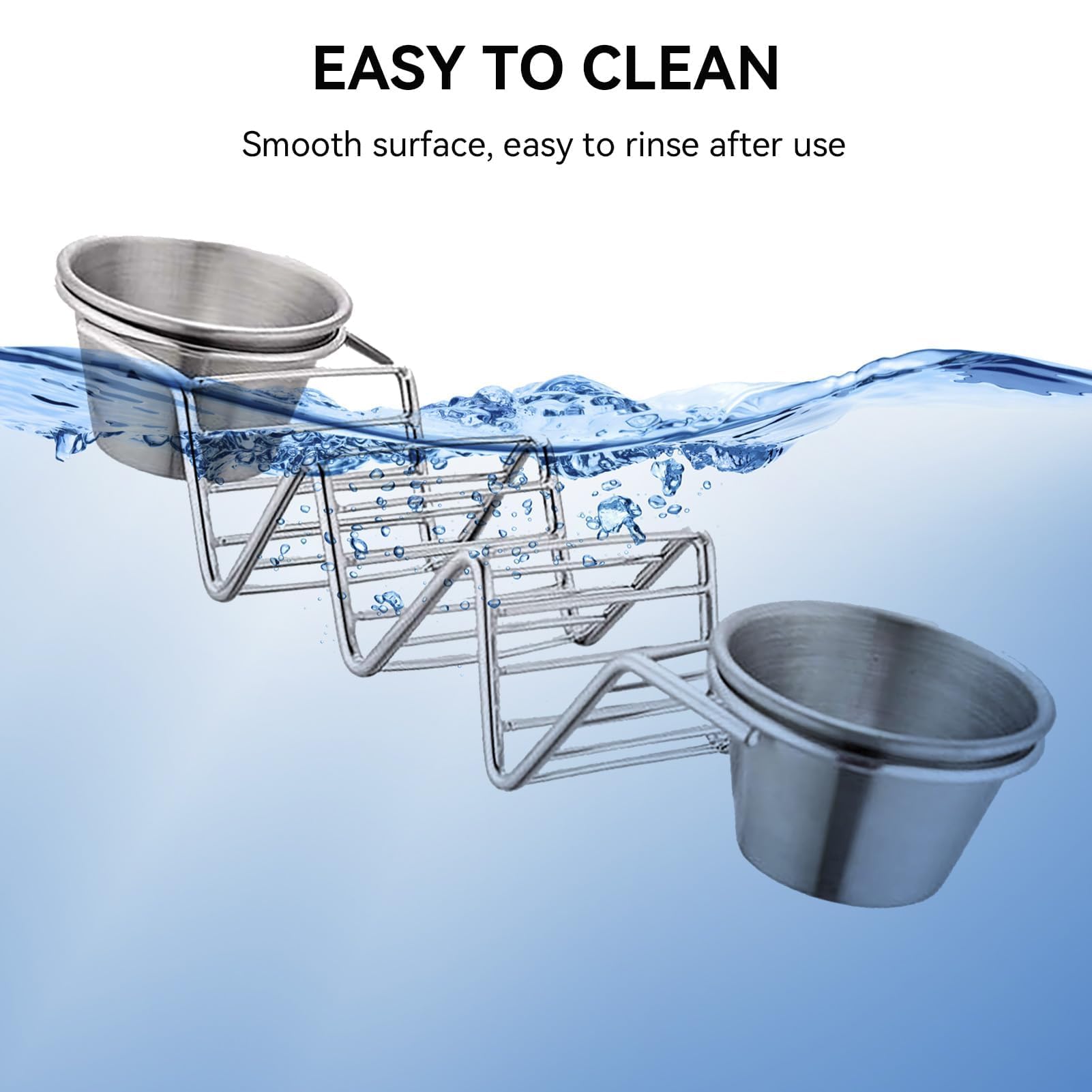 Stainless Steel Taco Stand Holder with Sauce Tray - 6 Slot Taco Rack for Baking, Serving & Party Display - Perfect for Taco Night, Mexican Fiesta, BBQ & Family Gatherings