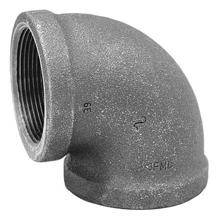 90 Degree Reducing Elbow Malleable Iron Class 150 - Pipe Fitting for Plumbing, HVAC, and Industrial Applications