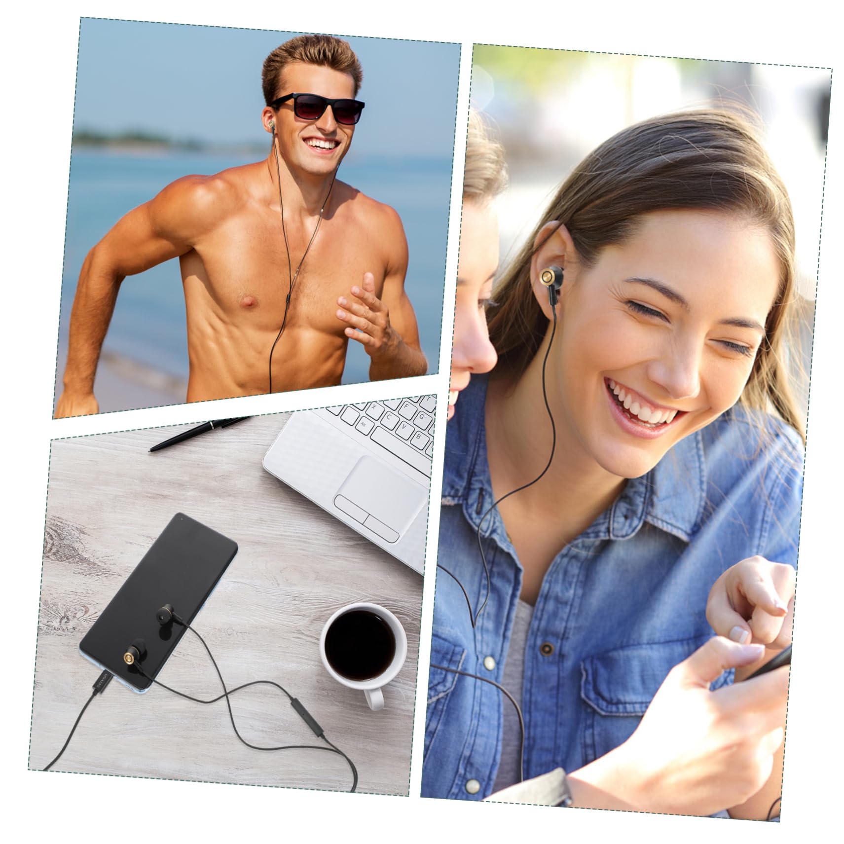 Artibetter 5-Pack Premium Noise Cancelling Earbuds with High-Fidelity Sound - Comfortable In-Ear Headphones for iPhone, Android, iPad & Tablets - Perfect for Commuting, Workouts & Travel