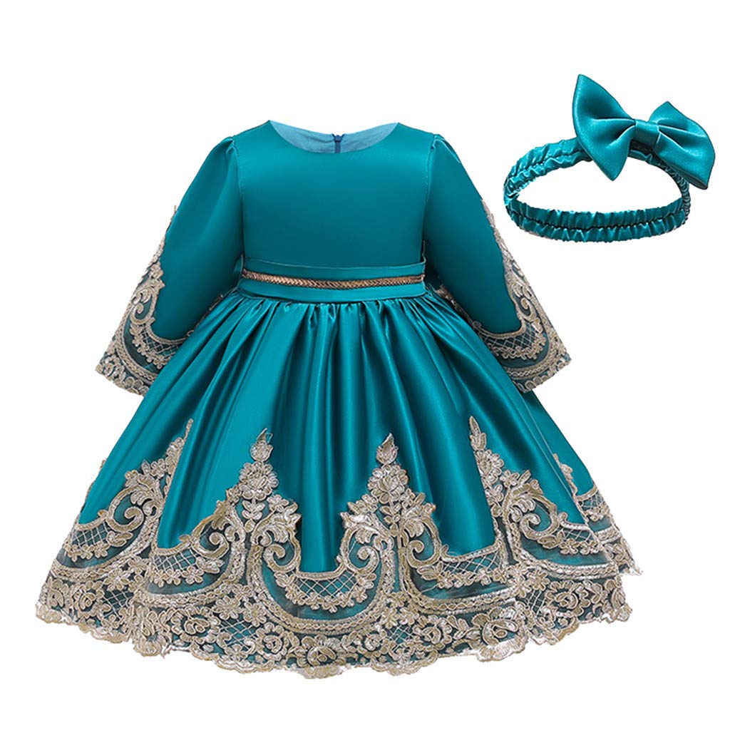 Girls Lace Princess Bridesmaid Dress - Elegant Pageant Gown for Birthday Party, Wedding & Special Occasions - Size 5 Kids Formal Wear - Perfect for Flower Girls, First Communion & Tea Parties