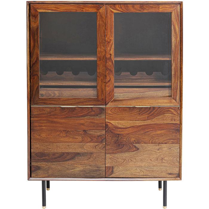 Ravello 100 Glass Display Cabinet - Modern Curio Cabinet with LED Lights for Living Room, Dining Room & Office Decor