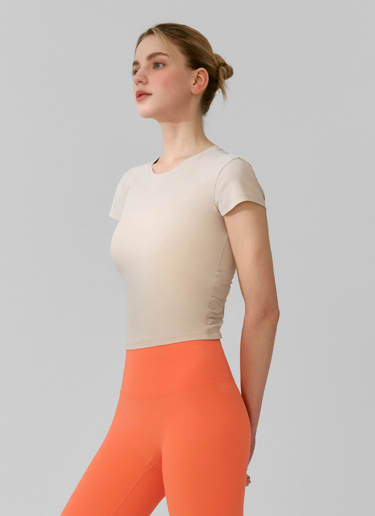 Women's Lightweight Tricot Overlap Short Sleeve T-Shirt - Soft Breathable Casual Top for Summer, Gym, and Everyday Wear