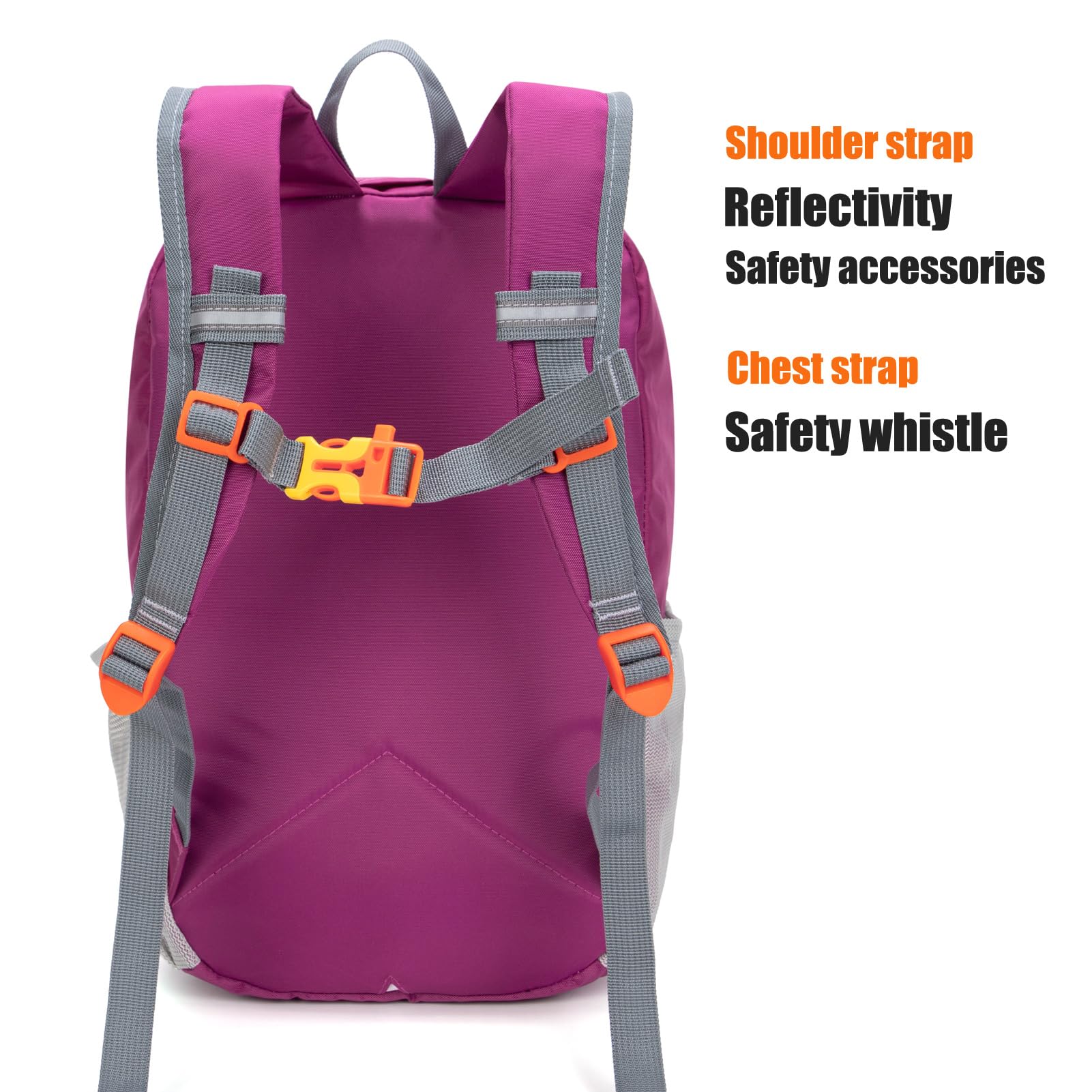 Kids Hiking Backpack for Boys & Girls - Lightweight Small Daypack for Camping, Travel, School & Outdoor Adventures (Purple, Small) - Perfect for Day Trips, Nature Walks & Family Vacations