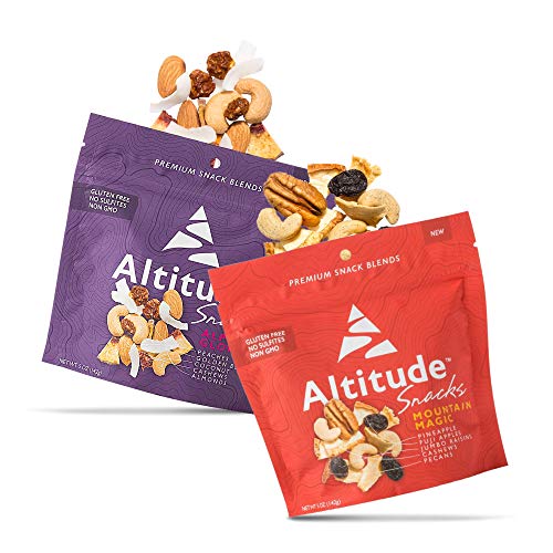 Alpen Glow & Mountain Magic Trail Mix - No Added Sugar, Dried Fruits & Mixed Nuts Healthy Snack - 2 Pack (5oz Each) - Perfect for Hiking, Camping & Office Snacks | High Protein Energy Boost | Gluten-Free & Vegan Friendly