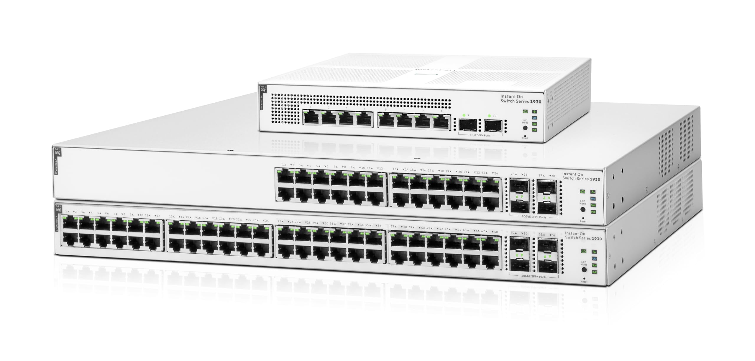 HPE Networking Instant On 1930 8-Port Gigabit Smart Managed Layer 2+ Ethernet Switch | 8x 1G Ports + 2x SFP Slots | US Power Cord (JL680A#ABA) | Ideal for Small Business Networks & Home Office Setups