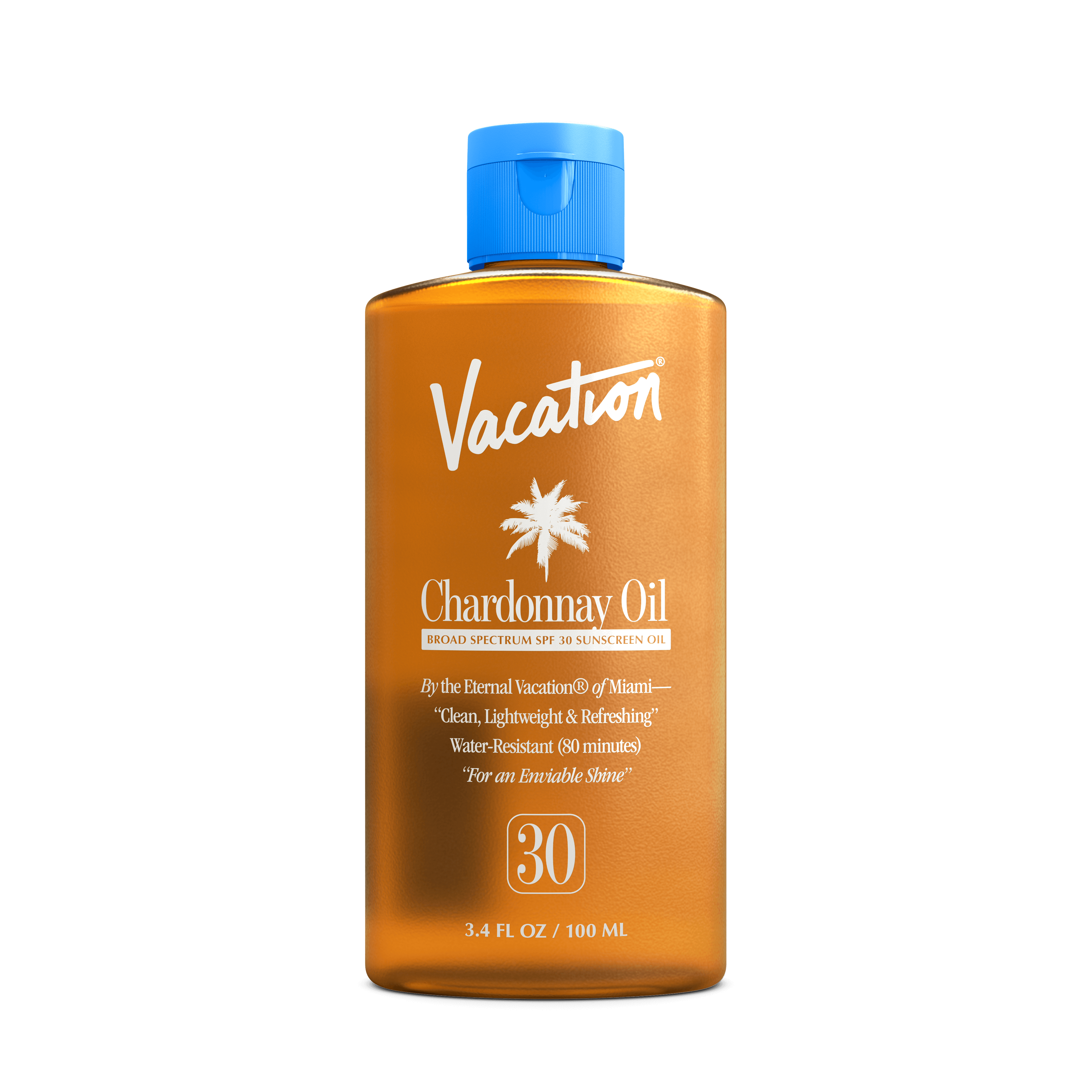 Organic Chardonnay Oil SPF 30 Sunscreen - Natural Broad Spectrum UVA/UVB Protection - Lightweight & Non-Greasy for Face & Body - Perfect for Beach, Pool & Outdoor Activities