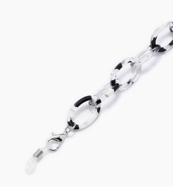 Stylish Oval Link Acetate Eyeglass Chain - Fashionable Eyewear Accessory for Reading Glasses & Sunglasses - Perfect for Reading, Driving, and Outdoor Activities