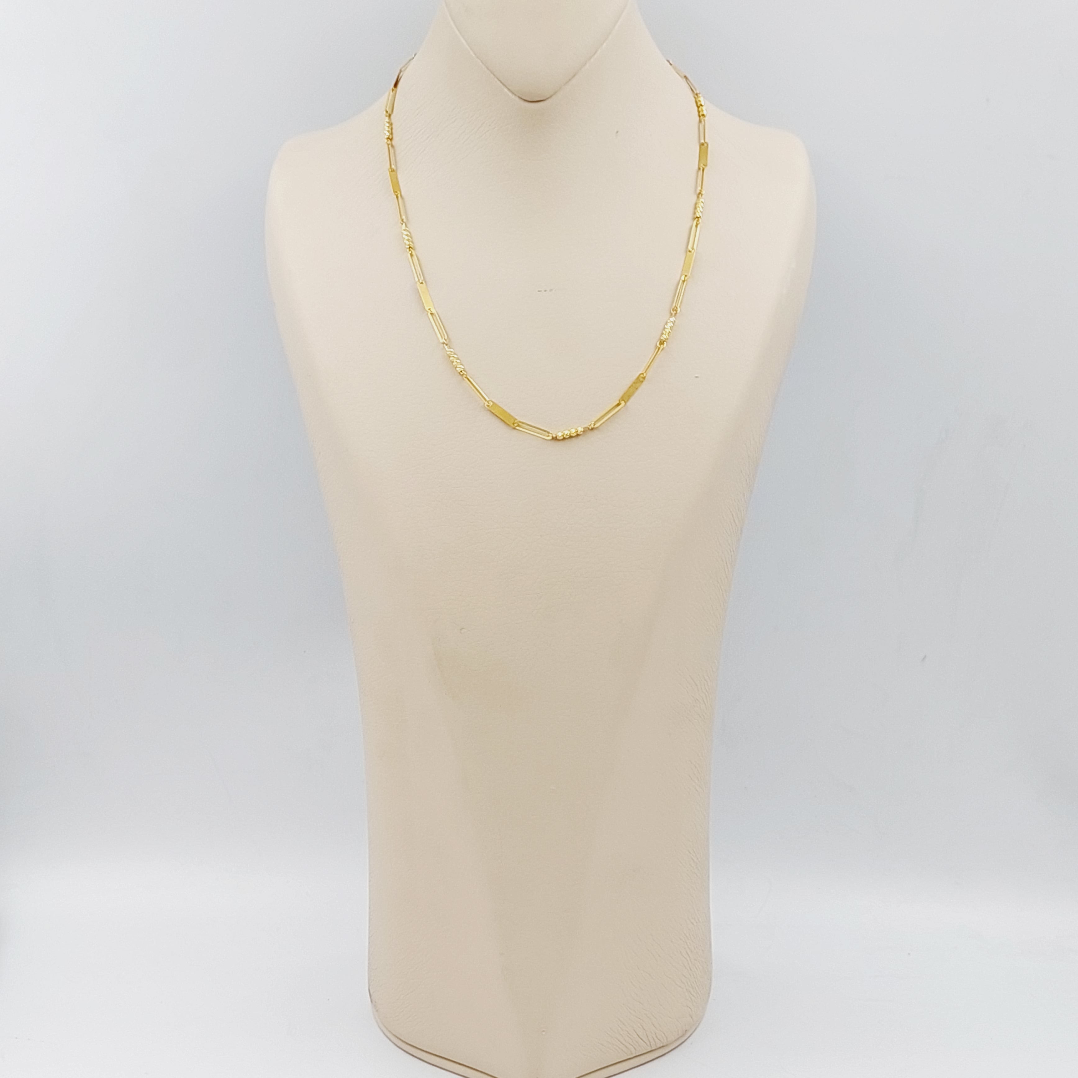 3mm Paperclip Mix Chain Necklace 45cm - Trendy Layered Jewelry for Women, Perfect for Daily Wear & Gift Giving