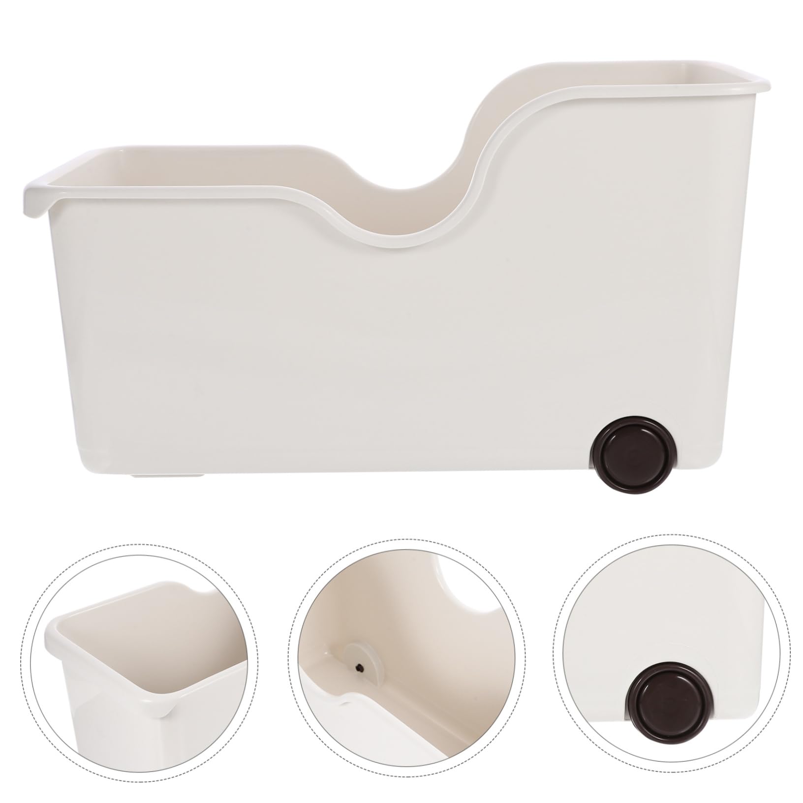 Sturdy Kitchen Cutlery Organizer with Wheels - Pantry Storage Bins for Countertop Utensil Organization | Perfect for Small Kitchens, Food Prep Areas & Home Organization