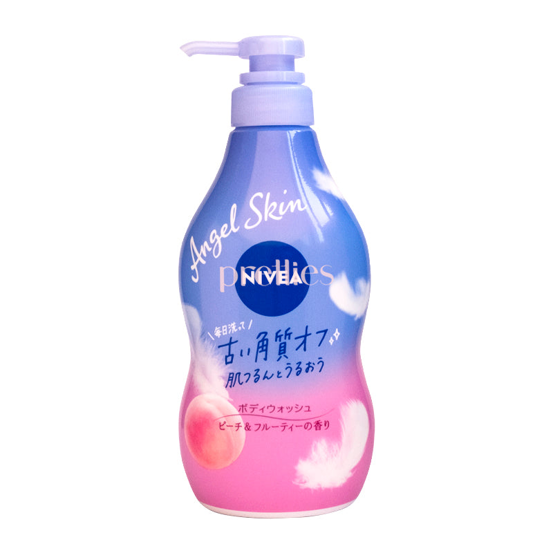 Nivea Angel Skin Bubble Body Wash - Floral Pink Scent, 480ml | Moisturizing & Gentle Cleansing for Soft, Smooth Skin | Perfect for Daily Shower & Relaxing Bath Time