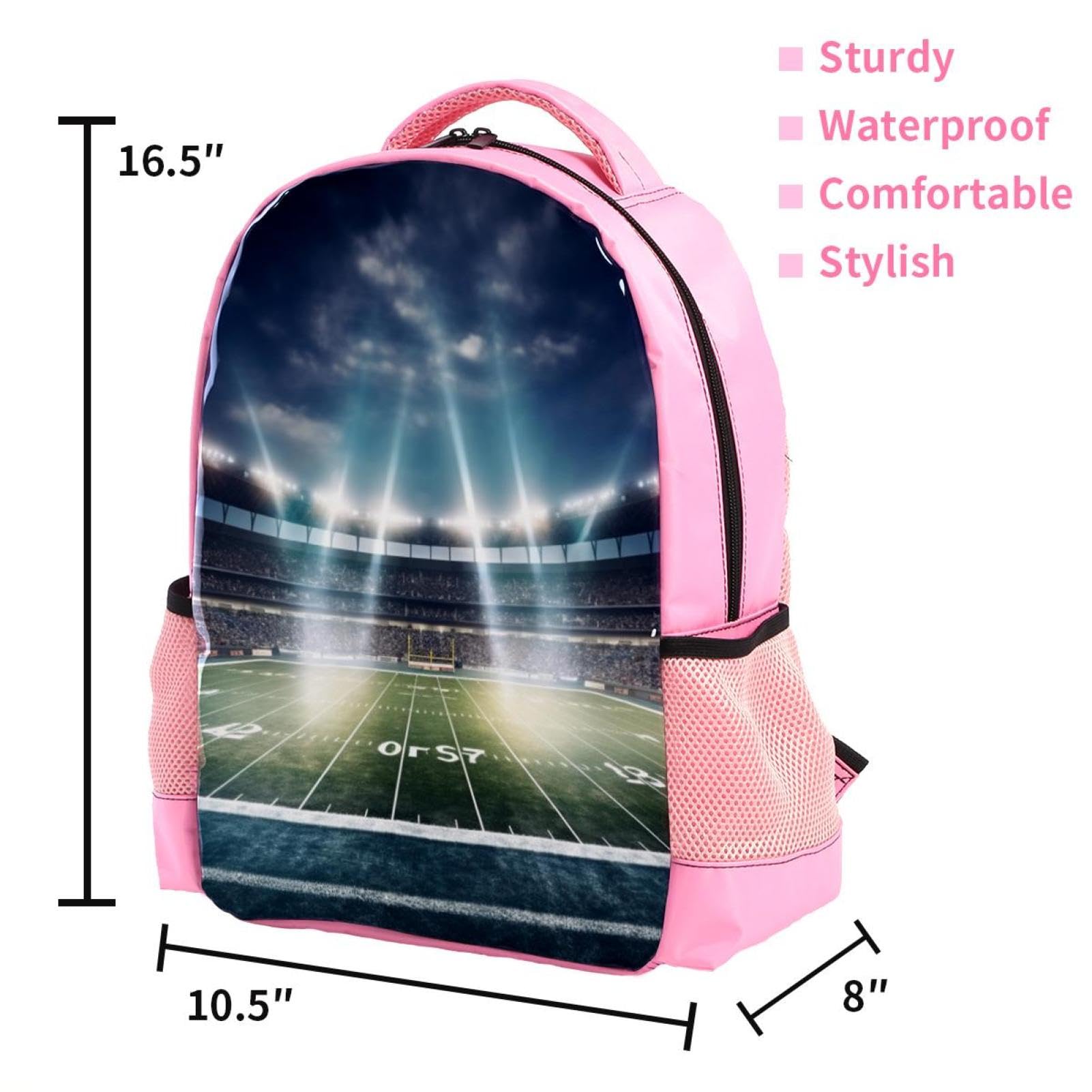 Best Travel & Work Backpack for Men & Women - Durable Laptop Backpack with USB Charging Port - Perfect for Commuting, Business Trips & American Football Games