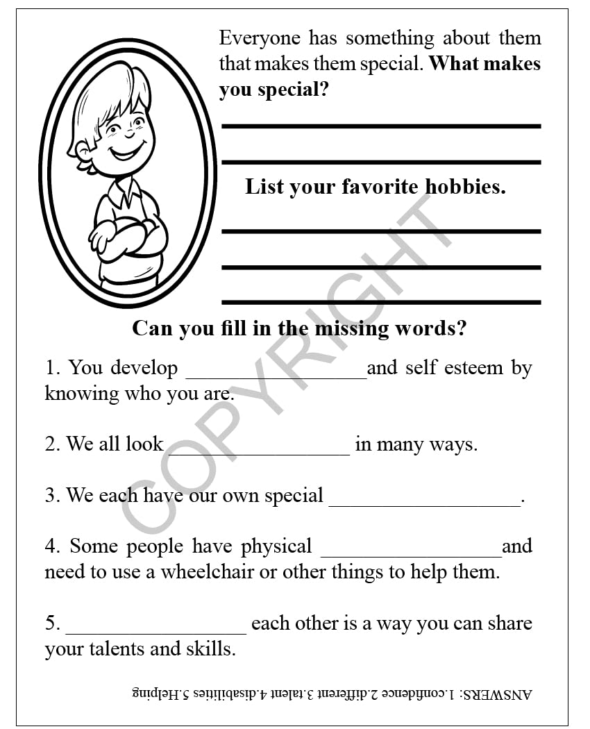 ZOCO - We Are All Special - Educational Coloring Books for Kids (250 Bulk Pack, No Crayons) - Self Esteem Activity Books with Games, Puzzles & Fun Activities - Perfect for Classrooms, Daycares & Homeschooling