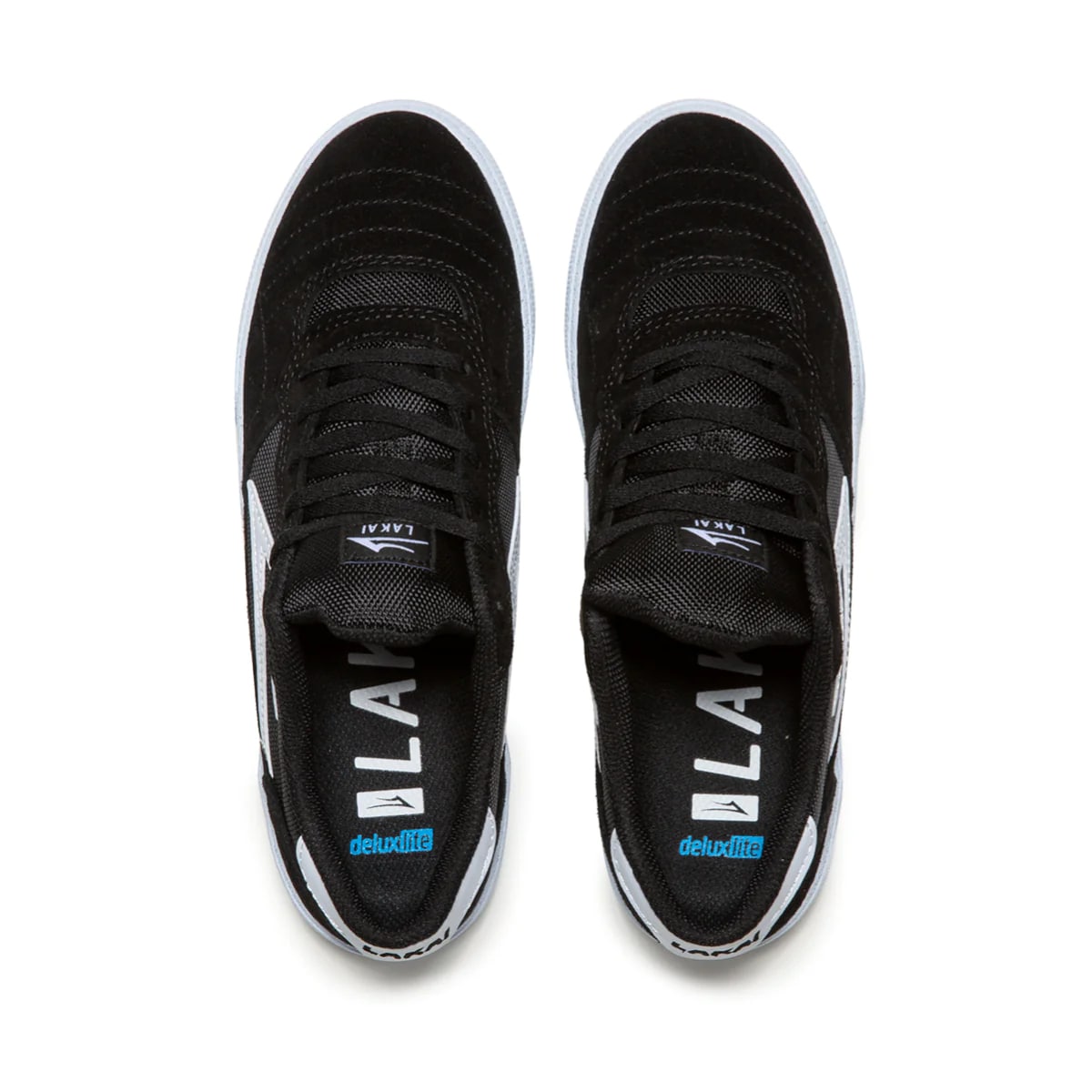 Lakai Cambridge Black & White Suede Skate Shoes - Men's High-Top Sneakers for Street Style & Skateboarding | Perfect for Urban Fashion & Board Sports