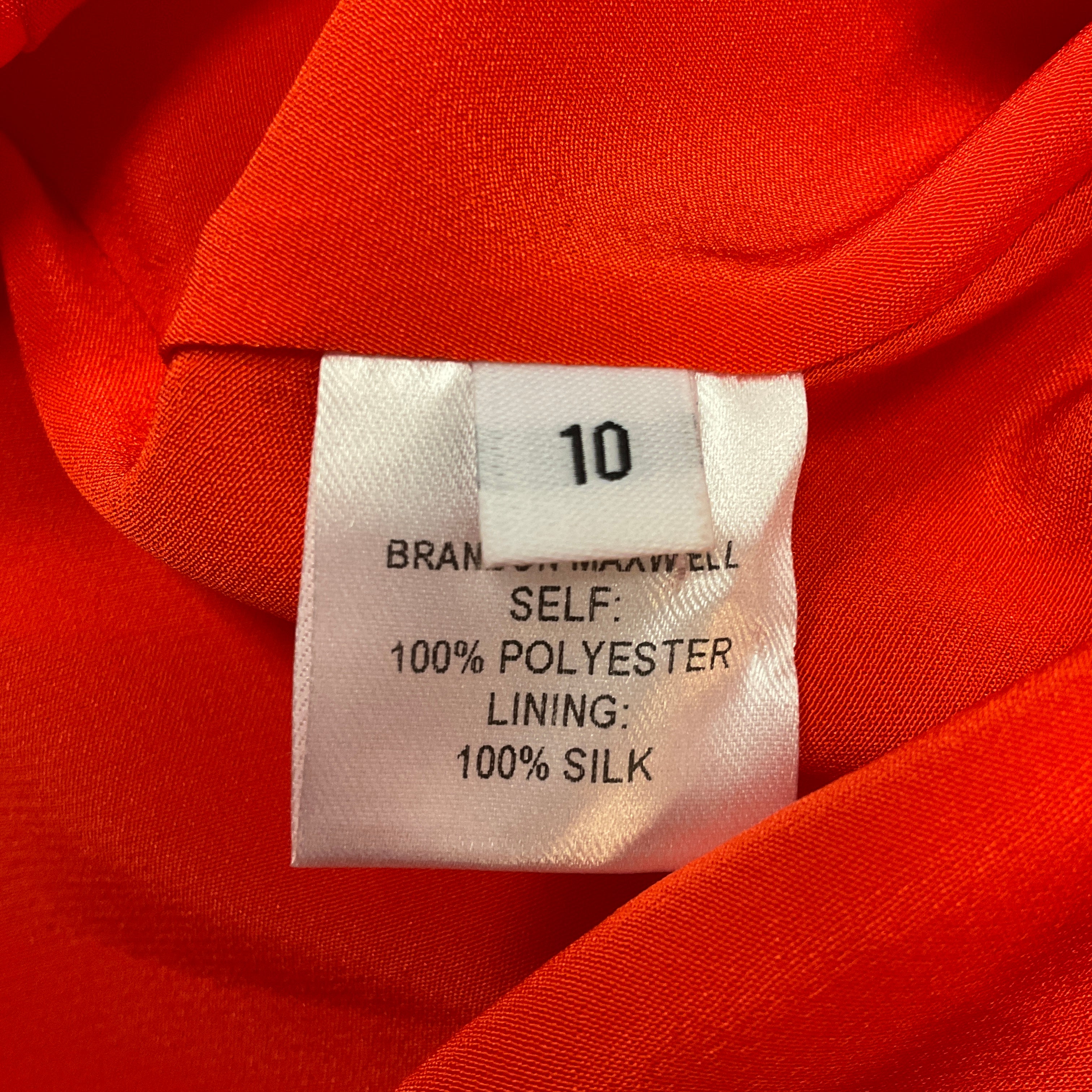 Brandon Maxwell Sunset Orange & Pink Pleated Chiffon Skirt - Elegant Party Dress for Women | Perfect for Weddings, Cocktail Parties & Special Occasions