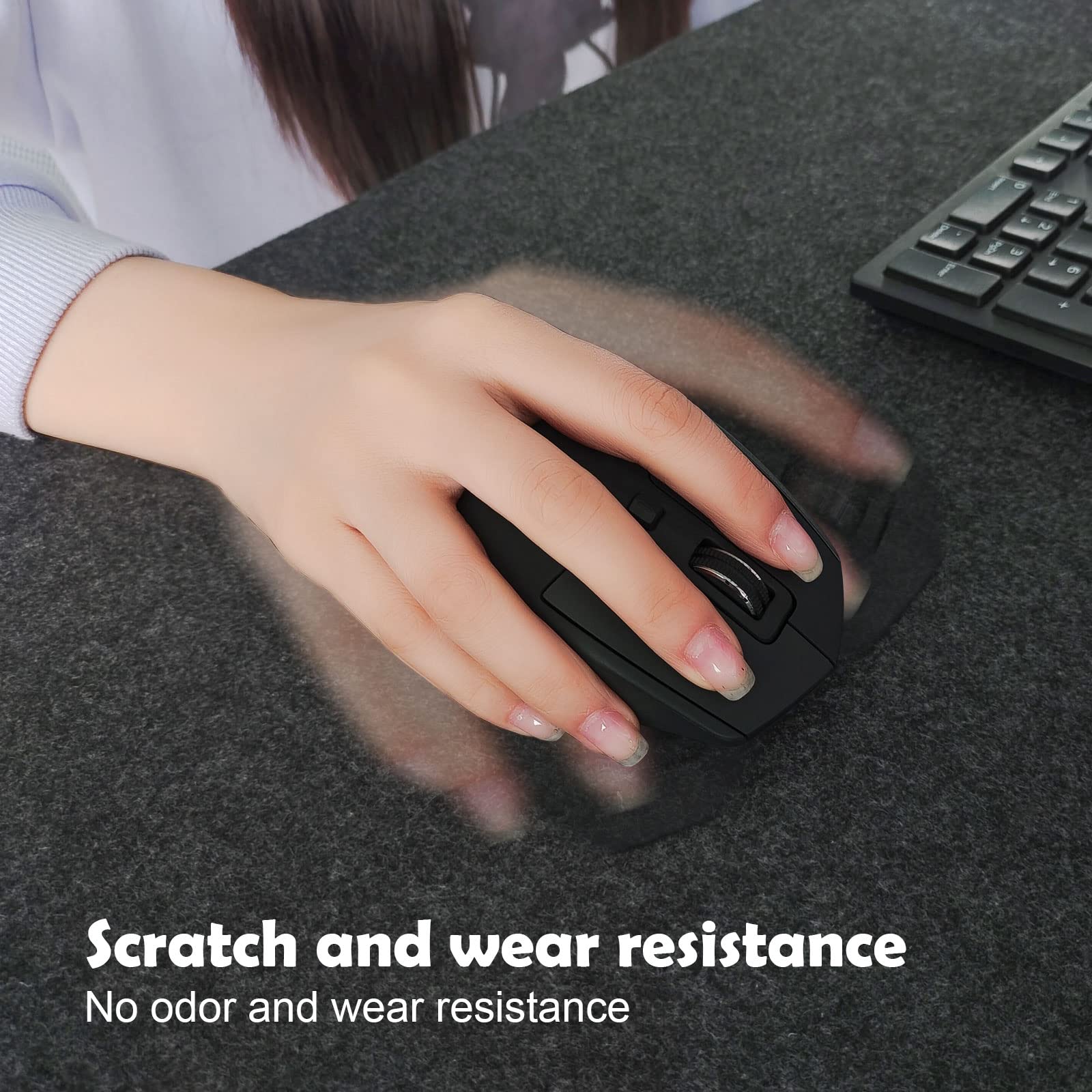 Premium Large Felt Desk Mat 39.4