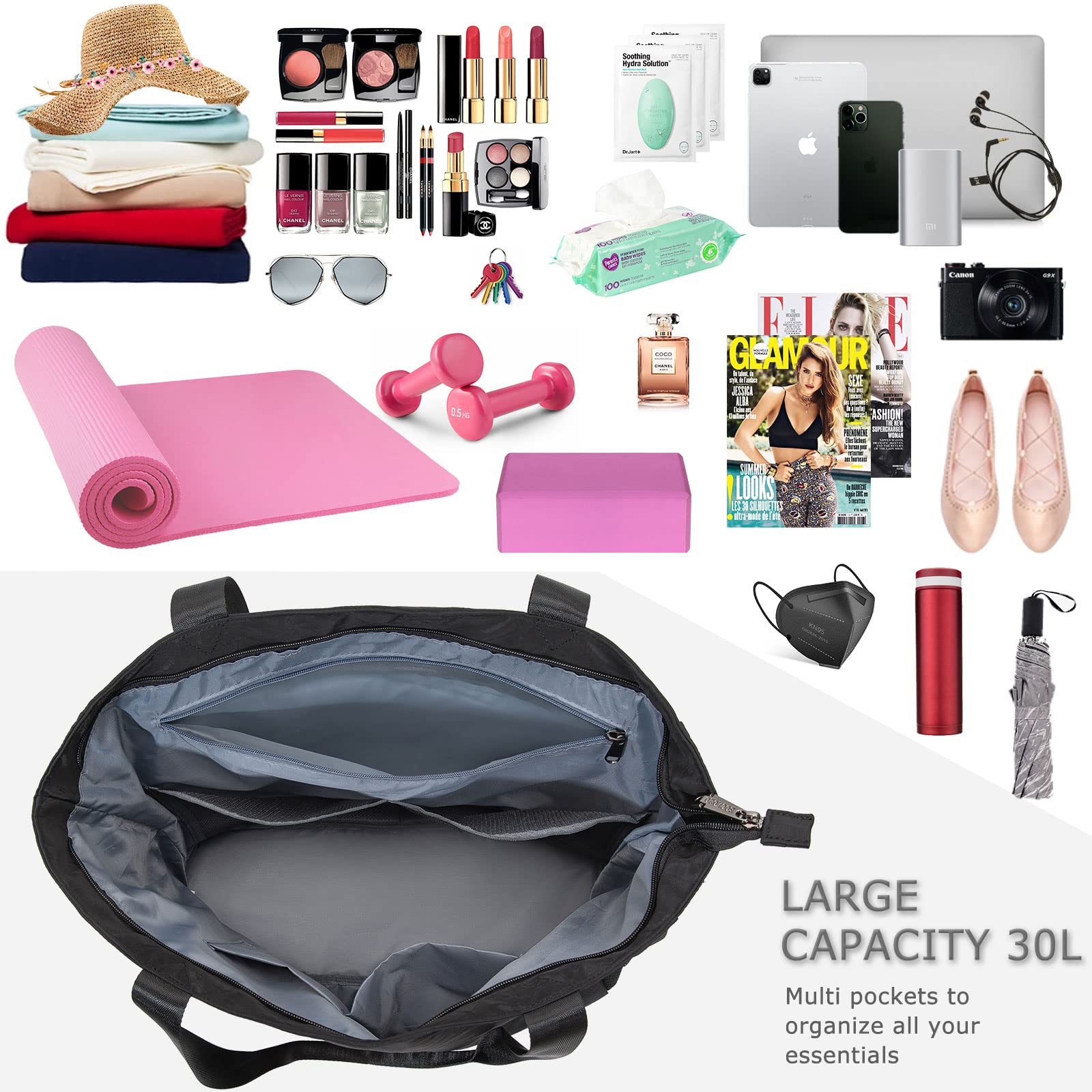 Premium Waterproof Yoga Mat Bag with Shoulder Strap - Gym & Travel Mat Holder with Wet Pocket for Pilates, Beach, Yoga Class & Daily Fitness Use - Ideal for Workout, Sports & Outdoor Activities