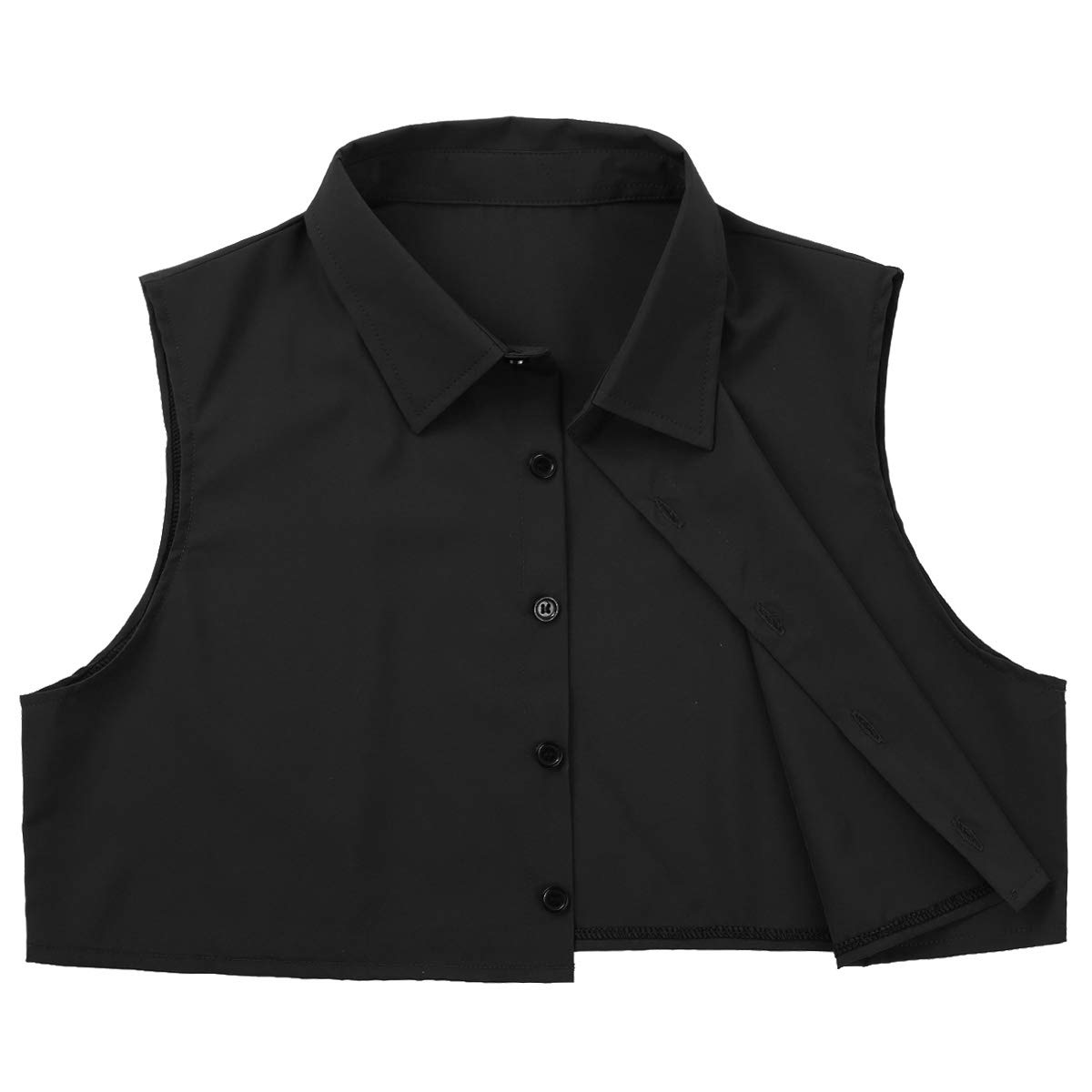 Men's Fake Dickey Collar - Solid Color Half Shirt for Young Men | Stylish Layering Accessory for Office, Party & Casual Outfits