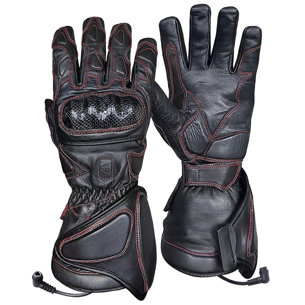 Gerbing 12V Extreme Hard Knuckle Heated Gloves for Motorcycle Riding - Windproof & Waterproof Winter Gloves for Cold Weather Adventures