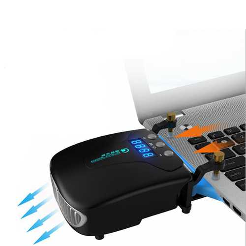 Coolcold Ice 4 Laptop Cooling Pad with Powerful Fans - Portable Notebook Cooler for Gaming & Work - Perfect for Office, Home & Travel Use