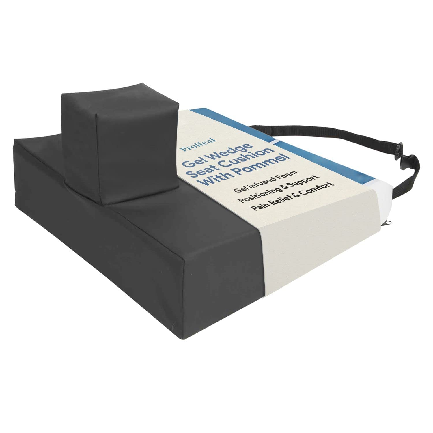 Premium Gel Wedge Seat Cushion with Pommel 20