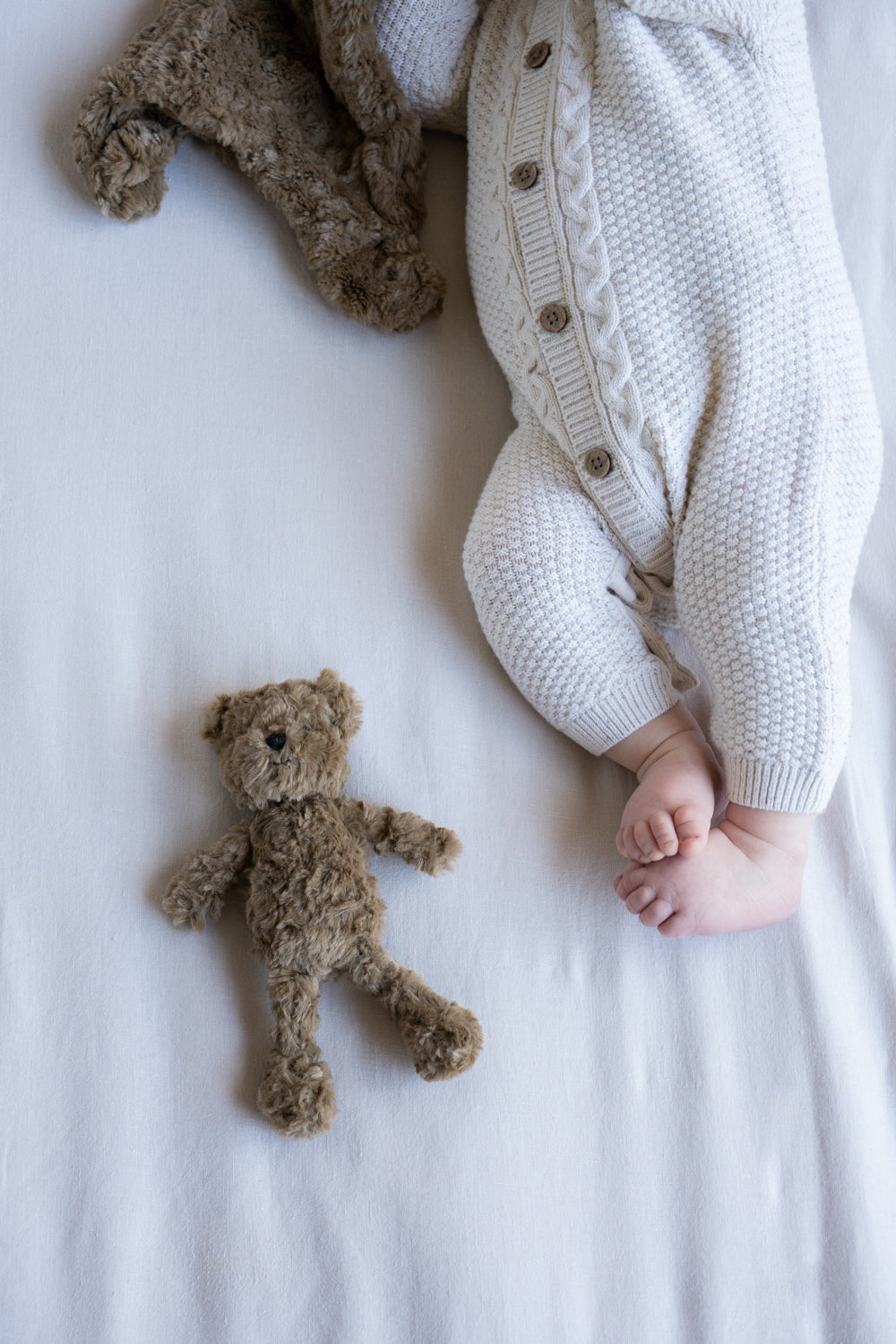 Mini Benny the Bear Baby Rattle Toy - Soft Plush Teether for Newborns & Infants - Perfect for Playtime, Soothing & Early Sensory Development