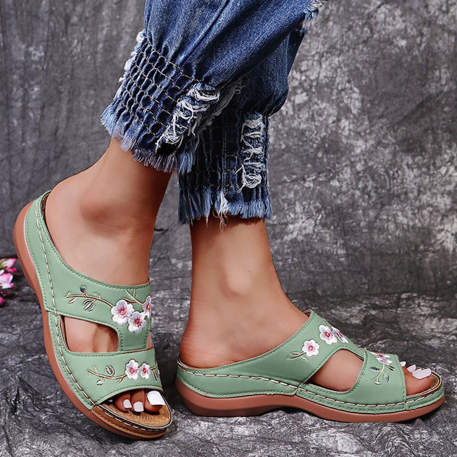 Women's Comfortable Wedge Sandals - Open Toe Casual & Dressy Summer Sandals for Beach, Walking & Outdoor Activities | 2024 Fashion Trend
