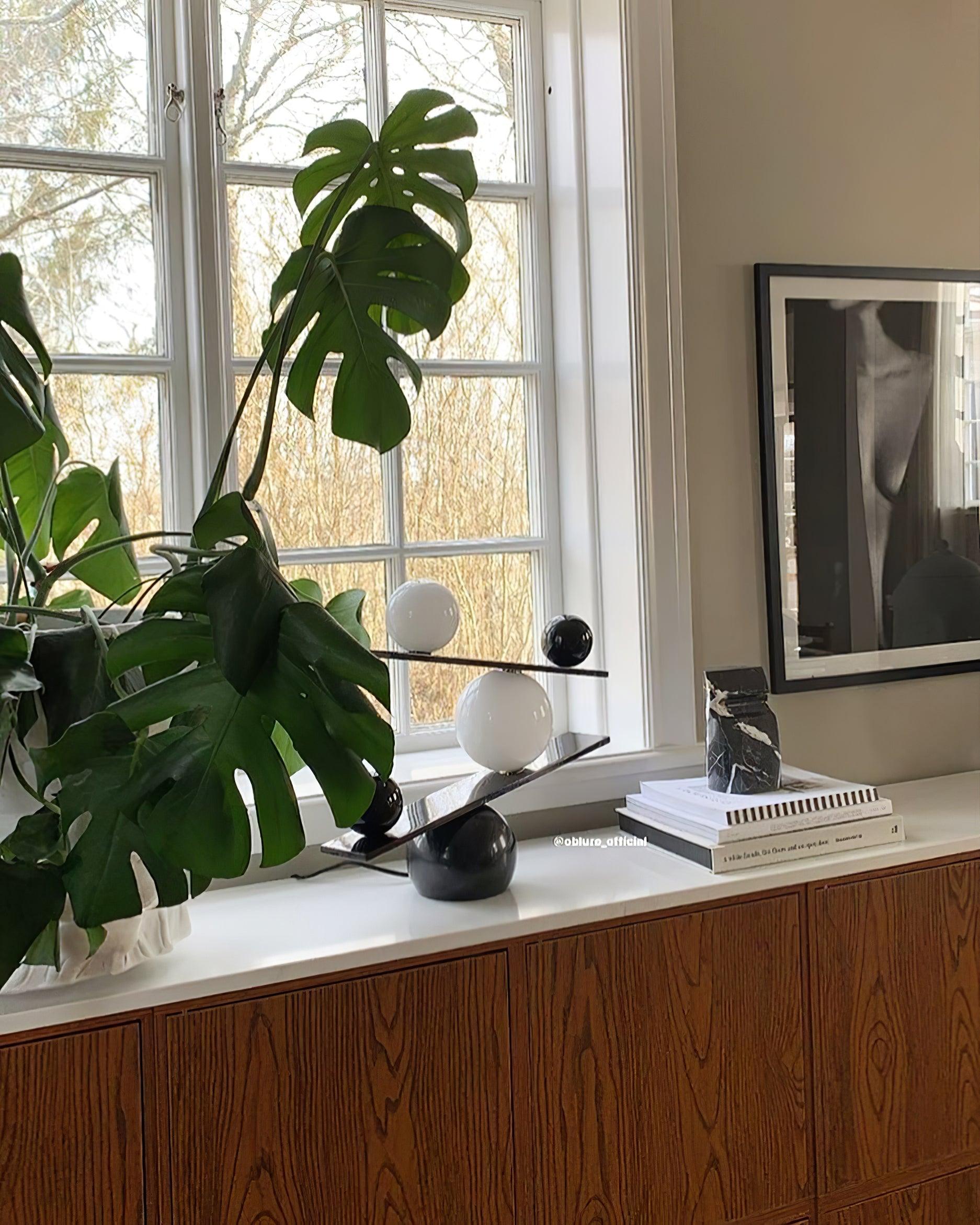 Modern Balance Table Lamp - Adjustable LED Desk Light for Home Office, Bedroom & Study - Perfect for Reading, Working & Decor