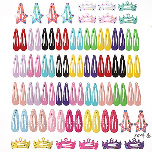 Colorful Printed Snap Hair Clips for Girls - Fashion Lightweight Hair Barrettes, Creative Strong Tight Hair Accessories | Perfect for School, Parties & Daily Styling