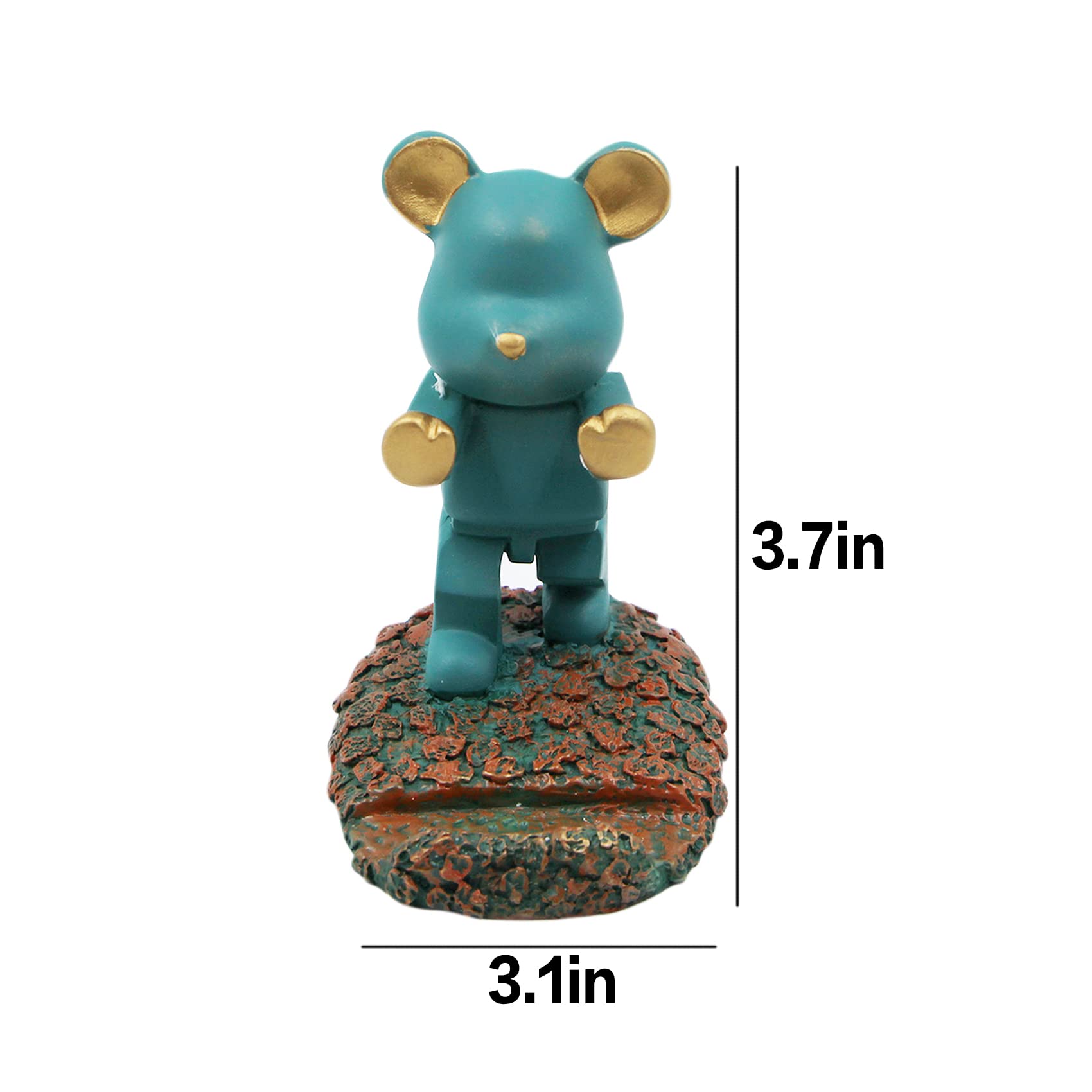 Adorable Bear Phone Holder - Universal Cute Desk Stand for Smartphones & Tablets - Perfect for Office, Home Decor & Gift Giving
