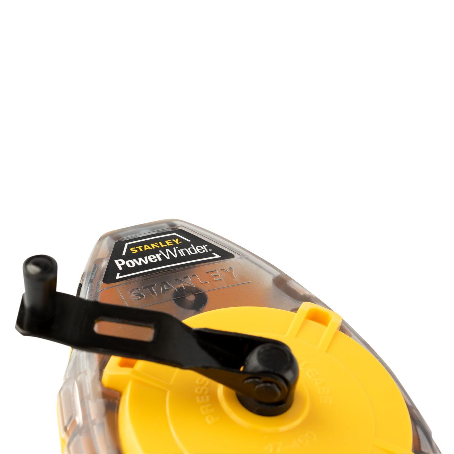 Stanley 47-460 Powerwinder Chalk Reel - Professional Construction Chalk Line Tool for Carpentry, Masonry & DIY Projects | Perfect for Marking Straight Lines on Floors, Walls & Concrete Surfaces