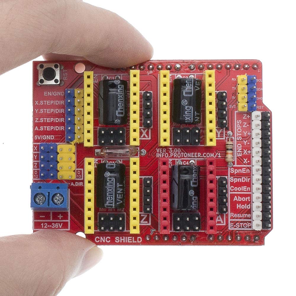 A4988 Stepper Motor Driver CNC Shield V3 Expansion Board for Arduino - Compatible with 3D Printers, Laser Engravers & CNC Machines | DIY Electronics Projects & Prototyping