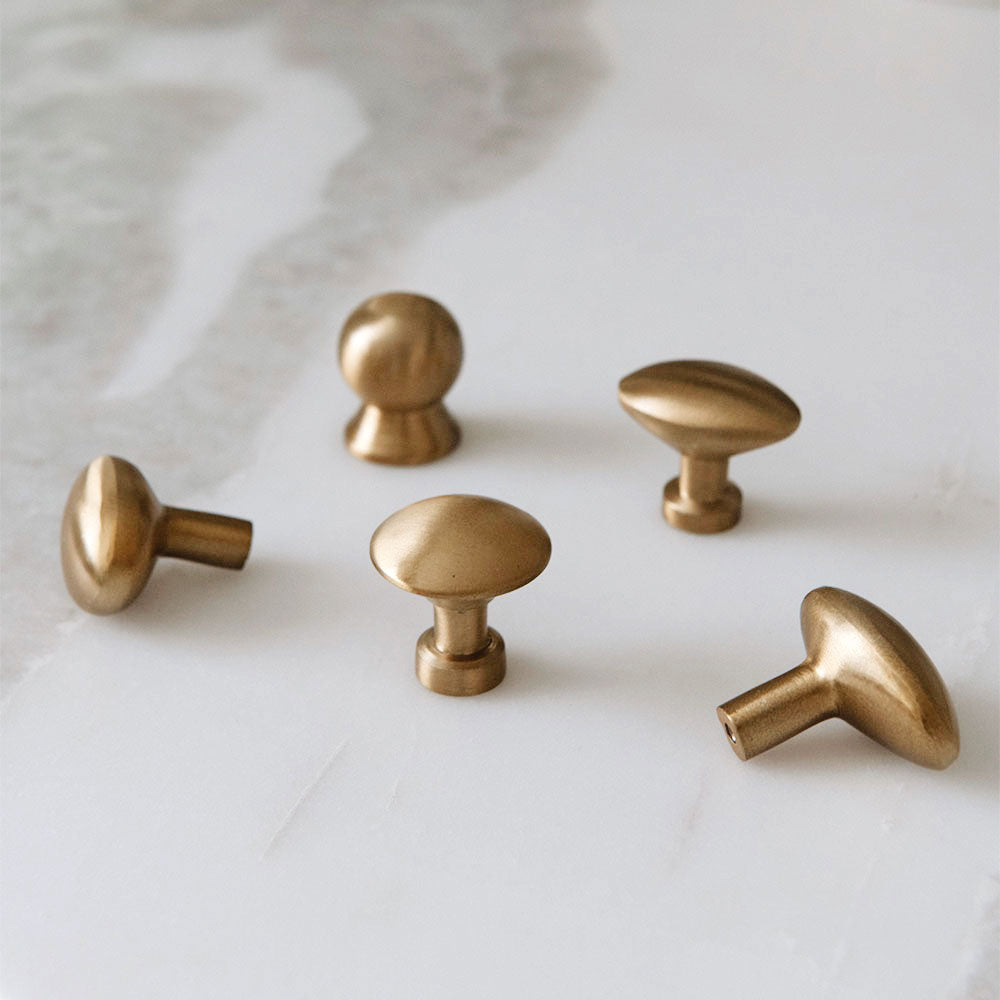 Vintage Brass Cabinet Knob - Roan Iris Design - Elegant Antique Hardware for Drawers & Cabinets - Perfect for Home Decor & Furniture Upgrade
