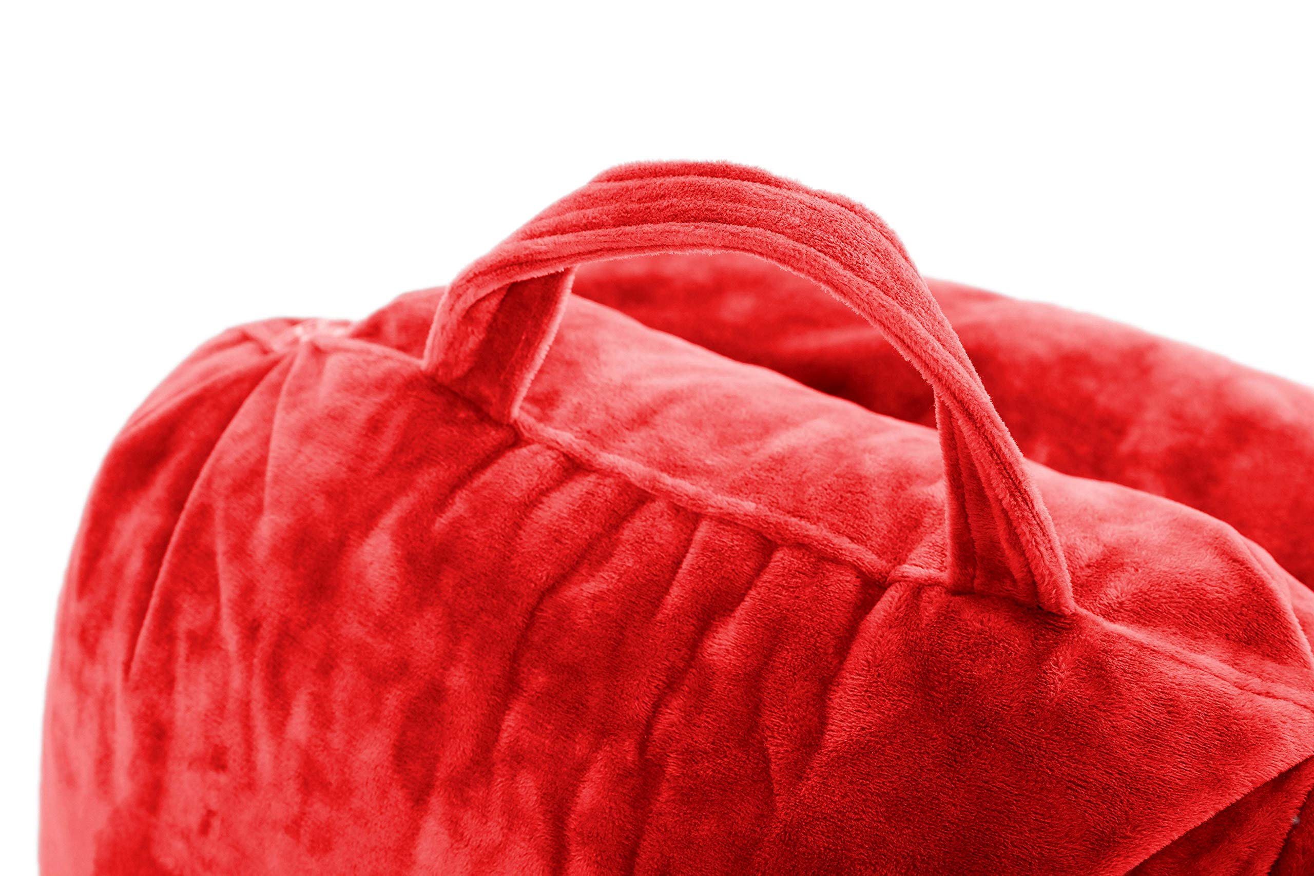 XXL Husband Pillow Cover - Soft Microfiber Bed Rest Pillow Case with Arms & Side/Back Pockets - Multiple Color Options - Perfect for Reading, Watching TV, or Relaxing in Bed